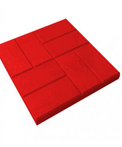 Тротуарная плитка (8 кирпичей) мм Красная