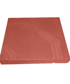 фреска красная тротуарная плитка