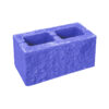 Блок колотый 3-сторонний 390х190х188 мм синий