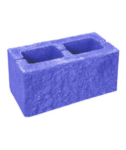 Блок колотый 3-сторонний 390х190х188 мм синий
