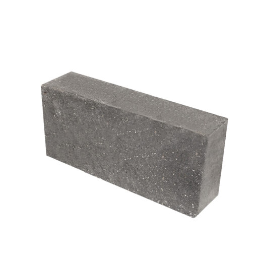 Блок колотый полнотелый 390х95х188 мм серый